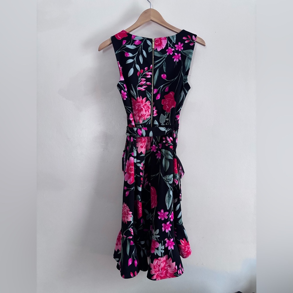 Calvin Klein Black Dress with Pink Floral Print size 8 - Picture 5 of 5